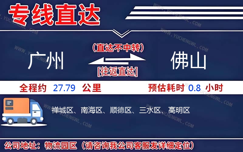 廣州到佛山物流公司
