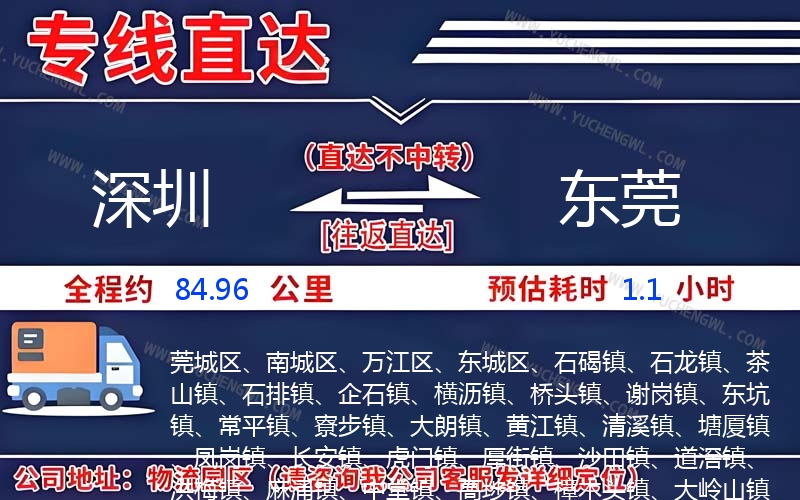 深圳到東莞物流公司