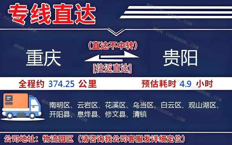 重慶到貴陽(yáng)物流公司