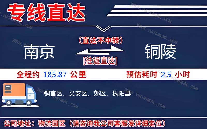 南京到銅陵物流公司