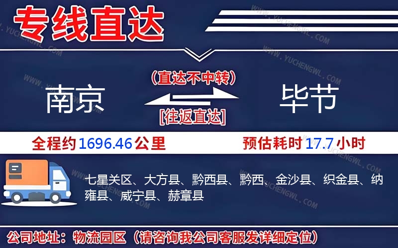 南京到畢節(jié)物流公司