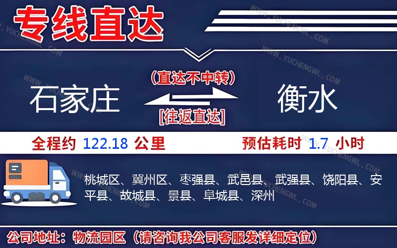 石家莊到衡水物流公司