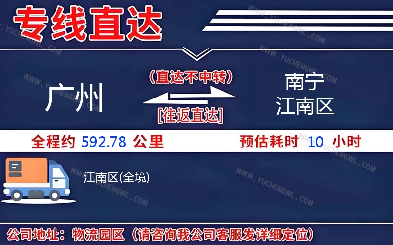 廣州到南寧江南區物流公司