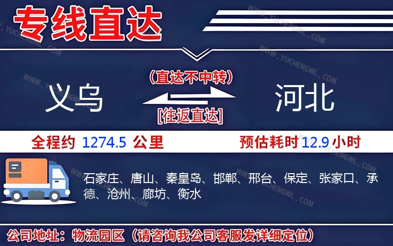 義烏到河北物流公司