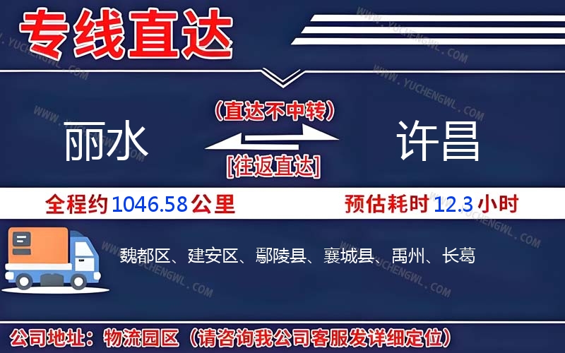 麗水到許昌物流公司